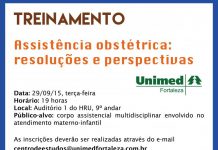 Treinamento Assistência obstétrica: resoluções e perspectivas