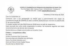 Informe sobre as eleições para Conselho Fiscal da COOPED
