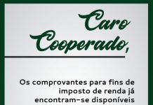 Informe importante – Comprovantes de Imposto de renda