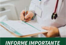 Notifique por escrito em caso de troca ou cessão de plantão